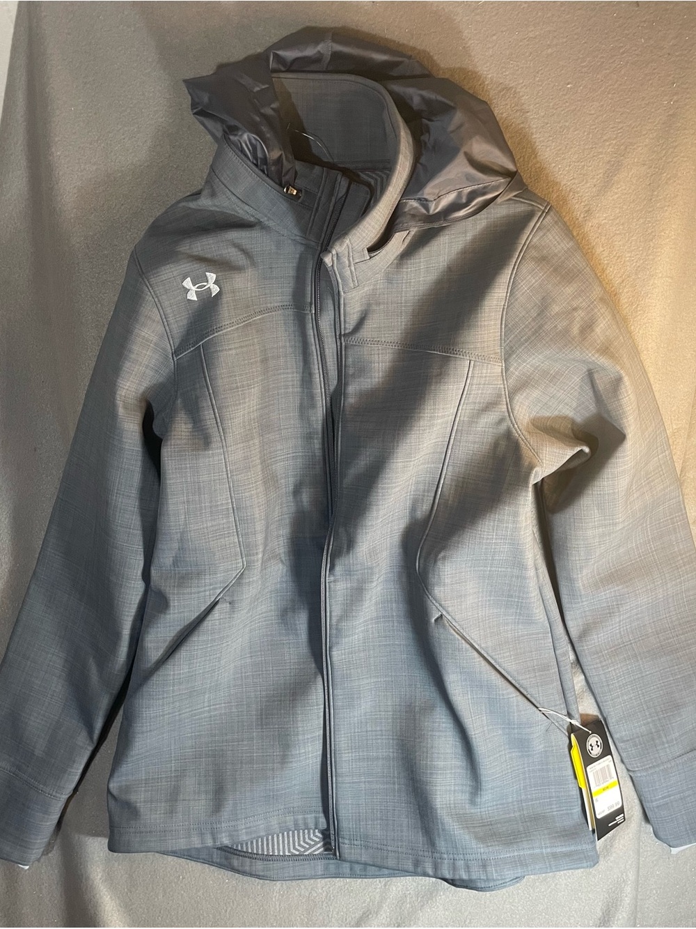 Under Armour Gray Hooded Softshell Jacket